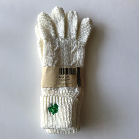 Man of Aran Ireland Cable Knit Gloves Small NWT - Picture 3 of 5